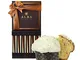 Panettone Artigianale Albicocca Candita Intera, Nocciole e Cioccolato Bianco Con Scatolo R...