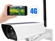 1080P Videocamera di Sorveglianza, Sistema di telecamere di sicurezza Wi-Fi, 4G Telecamera...