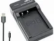 Lemix (DLi109) Caricatore USB Ultra Sottile slim per batterie Pentax D-Li109 e per le foto...