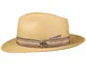 Stetson Cappello Panama Duran Fedora Uomo - Made in Italy Estivo Paglia da Sole con Nastro...