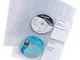 Durable 523819 - CD/DVD Cover Light M, Busta per 4 CD/DVD, Foratura per Archiviazione, Por...