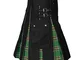 Uomini Colore Giuntura Scozzese Kilt Uomini Kilt Tradizionale Tartan Irlandese Gotico Gonn...