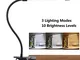 Lampada Lettura Con Clip Luce Da Scrivania Led Con Pinza, 3 Modalità & 10 Livelli Di Lumin...