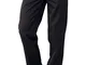 Isacco Pantalone con elastico Nero, Nero, M, 65% Poliestere 35% Cotone, 195 gr/m²