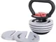 NA JBFIT Kettlebell regolabile 18,1 kg (18,1 kg) – 4,5 kg (4 kg) Kettle Bell CrossFit Gym...