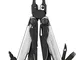 LEATHERMAN - Surge Black/Silver, attrezzo multifunzione Large con 21 utensili e Fodero Nyl...