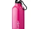 Andy-Wall - Borraccia in alluminio, con nome, 400 ml, stampa personalizzata, colore: rosa...