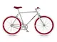 MBM Nuda, Bicicletta Minimale Uomo, Rosso A20, 56