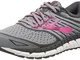 Brooks Ariel '18, Scarpe da Running Donna, Multicolore (Grey/Grey/Pink 091), 40.5 EU