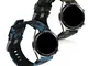 kwmobile 2X Cinturino Silicone Compatibile con Huawei Watch GT (46mm) - Fascetta Gommata p...