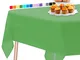 PartyWoo Tovaglia Verde, 137 x 274 cm, Tovaglia in Plastica per Tavolo, Tovaglia in Plasti...