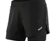 Lixada Pantaloncini da Corsa 2 in 1 da Donna con Longer Liner Asciugatura Rapida Traspiran...