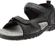 Geox Uomo Sandal Strada A, Sandali Uomo, Nero, 42 EU