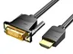 VENTION Cavo DVI HDMI Adattatore HDMI a DVI Bi-direzionale DVI-D 24+1 Maschio a HDMI Masch...