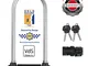 Master Lock 8195EURDPROCOLWS Catena U, Ottima per Bicicletta, Elettrica, Bici da Corsa, Ar...