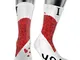 XCNGG Calze Compressione Calza Equipaggio Medio Polpaccio, Bouquet San Valentino Forma Cuo...