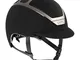 Kask Dogma - Cappello da equitazione cromato leggero, 54 cm, colore: Nero Argento