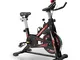 ATAA Cyclette da ciclo indoor ATAA Power 100 - Nero- Bicicletta cardio e Fitness leggera c...