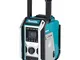 Makita DMR114 DMR114-Radio da Cantiere Bluetooth 12 a 18 V Li-Ion, Colore: Blu