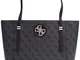 Guess Open Road Tote Borsa a Mano da Donna, Carbone, Taglia Unica