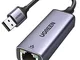 UGREEN Adattatore Ethernet USB 3.0 Gigabit 1000 Mbps in Alluminio Adattatore di Rete Adatt...