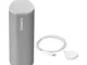 Sonos Roam, speaker portatile con wi-fi e bluetooh + carica batterie senza fili, black (wh...