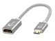 Mini HDMI Adattatore 15CM, QING CAOQING Mini HDMI a HDMI Maschio a Femmina Convertitore Ca...