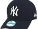 New Era 9forty MLB, cappellino con visiera dei New York Yankees blu/bianco Taglia unica