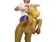 Inflatable Costumes Gonfiabile Cowboy a Cavallo, per Adulti Carnevale Nuovo