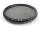 vhbw 77mm Filtro a Densità Neutra Grigio ND2-ND400 per Obiettivi da 77mm Nikon AF-S 24-120...