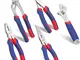 WORKPRO Set di 5 Pinze - Pinza Regolabile, Pinza Universale, Pinza a Becchi Lunghi, Pinza...