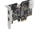 SEDNA - Scheda PCI-Express a basso profilo con 3 porte FireWire IEEE 1394b (2 E 1I)