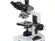 AmScope, microscopio biologico trinoculare professionale, T490B, gamma di ingrandimento da...