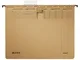 Leitz Cartelle sospese con pressino, Interasse 33 cm, Cartoncino riciclato, Foro centrale...