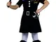 Fiori Paolo- Poliziotta Costume Bambino, Nero, 5-7 anni, 61223.M