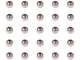 PandaHall 590PCS Perline di Distanziatore di Ferro, Argento, 2.5x2mm, Foro: 1.5mm, Circa 5...