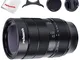 PERGEAR 60mm F2.8 obiettivo ultra-macro da con ingrandimento 2X, compatibile con Fuji X-mo...