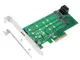 Miwaimao PCIe x 4 to NGFF M.2 M Key (PCIe) SSD+SATA to 2 x NGFF M.2 B Key (SATA) SSD Adapt...