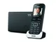 Gigaset SL 390 Telefono Cordless con Base Staccata, Adatto Anche per la Fibra, Nero [Versi...