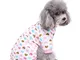 S-Lifeeling Dog Costumes Outfit Turtleneck Love Pattern Comfortable Puppy Pyjamas Soft Dog...