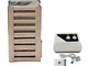 JKLN Stufa Sauna 3KW Forno Sauna 220V con Comando Esterno Stufa elettrica per Sauna a Vapo...