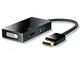 CSL - Adattatore DisplayPort a VGA e HDMI e DVI - PC e Mac - contatti placcati in Oro - HD...
