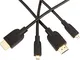 AmazonBasics - Cavo ad alta velocità micro HDMI su HDMI, standard più recente,0,91 metri (...