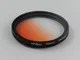 vhbw Filtro universale a gradiente di colore 52mm arancione per Fuji/Fujifilm XF 18 mm F2...