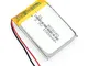 YUNIQUE ITALIA 1 Pezzo Batteria Lipo Ricaricabile 803040 (3.7v, 1000mAh Lipo) per Altoparl...