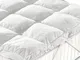 Casatex | Topper Bed in Microsfere 5 cm – Coprimaterasso Trapuntato e Soffice, 100% Analle...