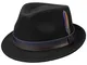 Stetson Cappello Decato Trilby Uomo - Fedora di Feltro Outdoor con Fascia in Pelle, Nastro...