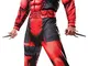 Rubie, costume ufficiale Marvel Deadpool Deluxe, costume da adulto, taglia standard, Rosso...