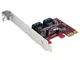 StarTech.com Scheda con Troller PCI Express Sata con 2 Porte Sata 6 Gbps