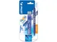 Pilot FriXion Clicker - Bolígrafo roller de tinta borrable (incluye 3 recargas), color azu...